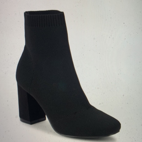 Mia Erika Black Stretch Booties Size 11 - Picture 3 of 12
